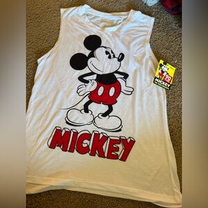 Disney Mickey Mouse Tank Top - White and Red